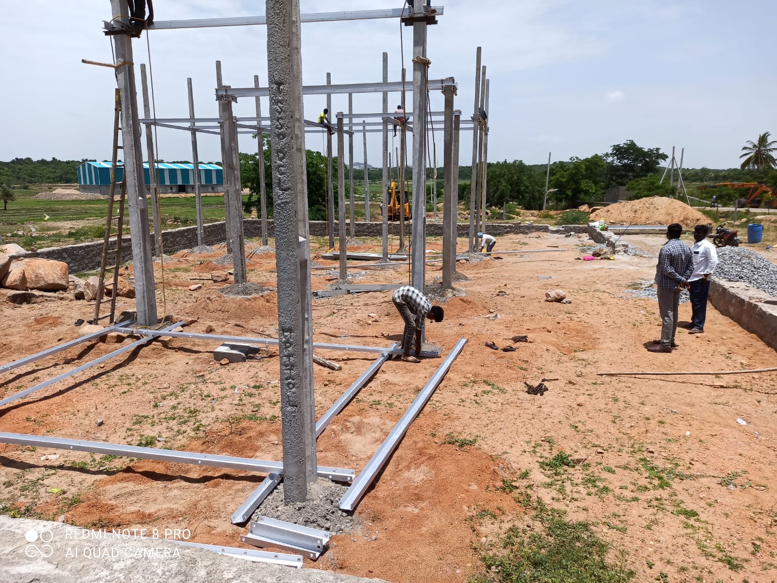 Electrical yard leveling and trenching works for substation projects in Telangana
