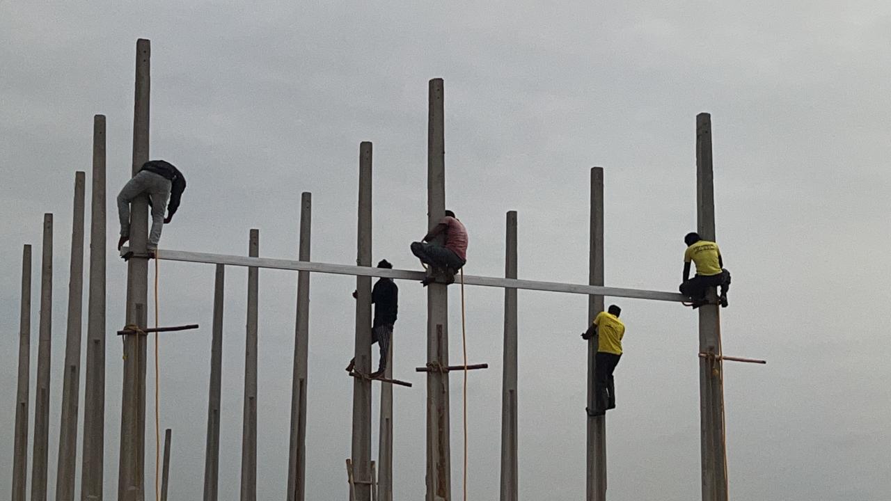 Cable trench construction and yard preparation works for electrical substations Hyderabad